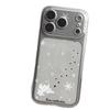 Playing in the snow in winter, cat and puppy are suitable for Apple 16 transparent 17promax mobile phone case IP15 space case 14.