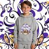 Anime One Piece Luffy Gear 5 Print Hoodie Kids Pullover Hooded Sweatshirt Autumn Winter Streetwear Children Tops