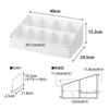 Yamazaki Amenity Bar W40 x x Tower Amenity Small Item Large with Movable 10773 Box, White, D24.5 H15.2cm, Series, Case, Storage, Capacity, Dividers,