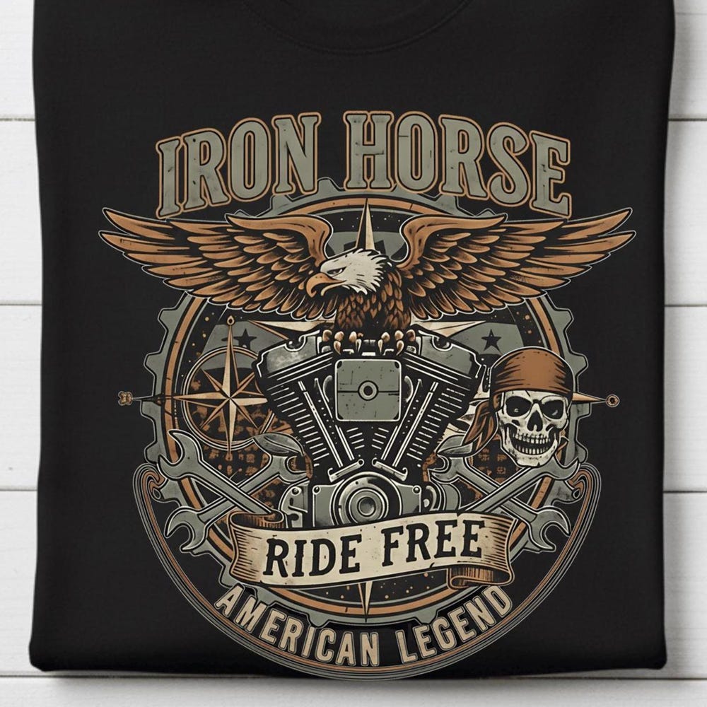 Motorcycle Enthusiast T-Shirt, Vintage Biker Tee, Motorcycle Gifts M