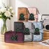 Cool Skull Print Long Wallet Leather Durable Card Holder Purse