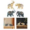 Elephant Statues Resin Crafts Home Decor Tabletop Decorations Elephant Figurines for Bedroom Bookshelves