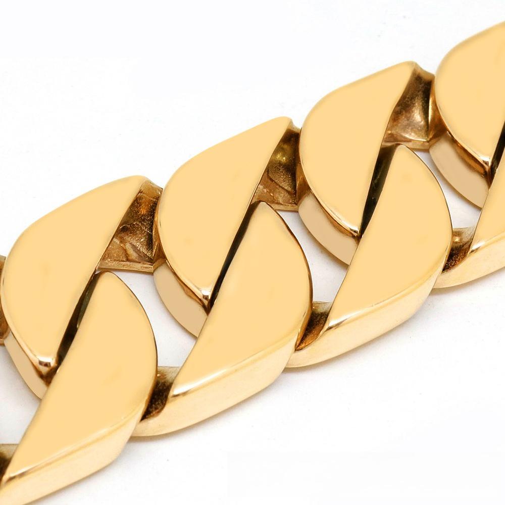 32Mm Large Dog Stainless Steel Pet Supplies Leather Handle Leash Titanium Steel Dog Casting Dog Chain