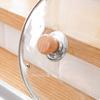 Wooden Pot Lid Handle Pot Lid Cap Top Bead Universal Lid Stainless Steel Lid Top Cap Heat-resistant Pot Lid Head Handle