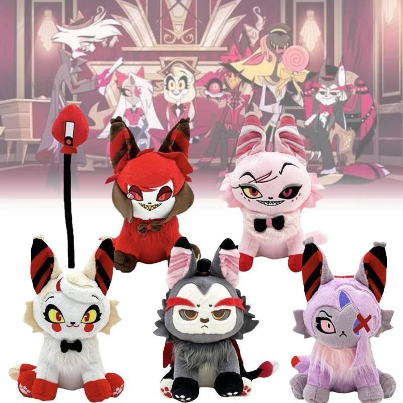 Entzückendes Lucifer Miau Hazbin Hotel Plüschtier Weiches Kurzes Plüsch Stofftier