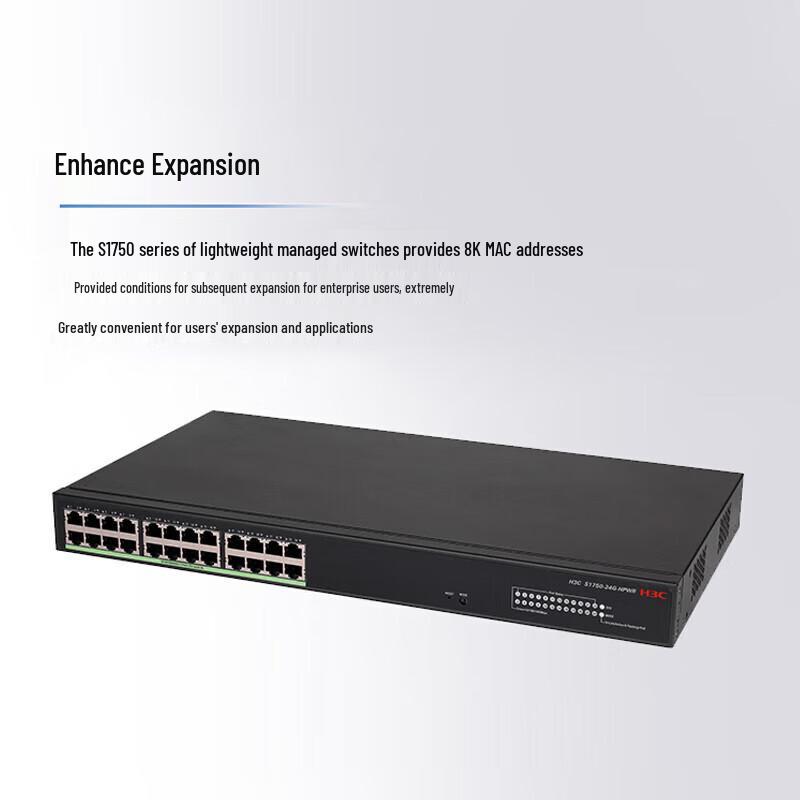 H3C S1750 24-Port Gigabit PoE+ Web Managed Switch