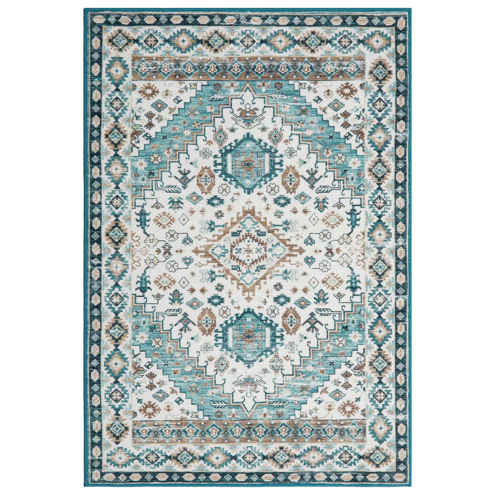 

Vintage Floral Area Rug Non-Slip Rug Resistant Boho Floral Large Carpet for Dining Room Home Office Decor 60*90cm