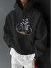 Four-Wheel ATV Mountain Motorcycle Off-Road Dynamic Personality Print Casual Sports Outdoor Unisex Long-Sleeve Hoodie Sweatshirt Unisex Outerwear for