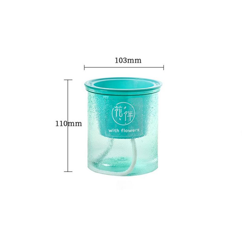 

Ленивый самополивающийся цветочный горшок автоматически впитывает воду мясистый аквакультурный прозрачный круглый пластиковый цветочный горшок садоводство поставки