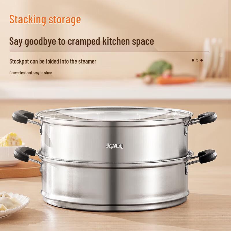 Joyoung 304 Edelstahl Doppelschichtdampfgarer
