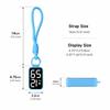Big Numbers Pocket Watch Keychain LED Digital Watch Portable Electronic Hanging Watch  Kid Adult