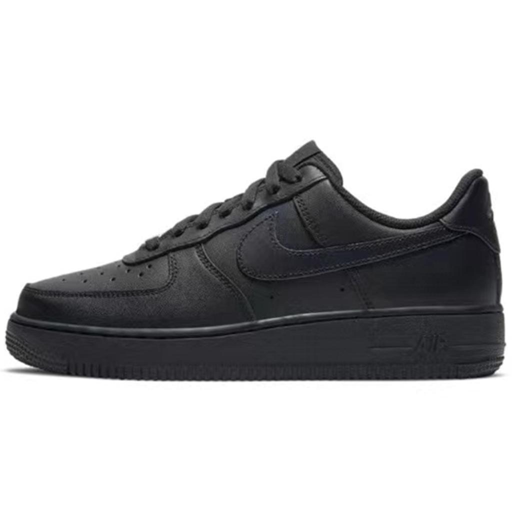 Nike Air Force 1 Luxury Design Leather Abrasion Resistant Slip Resistant Low top Skateboard Shoes Women's Black Brown DD8959-001(Team430-)