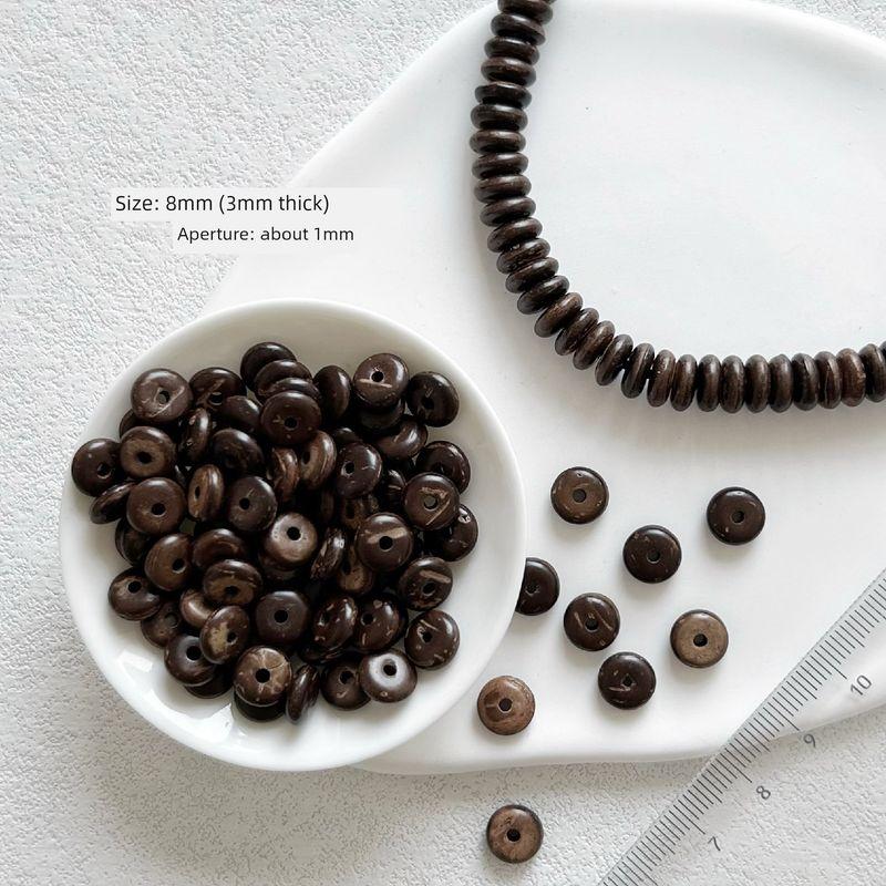

Yo-Yo Coconut Shell 4, 6, 8, 10mm Coconut Shell Separator Beads Beaded Hand Necklace Bracelet Ornament Accessories DIY 10 8mm (3mm thick) spacers