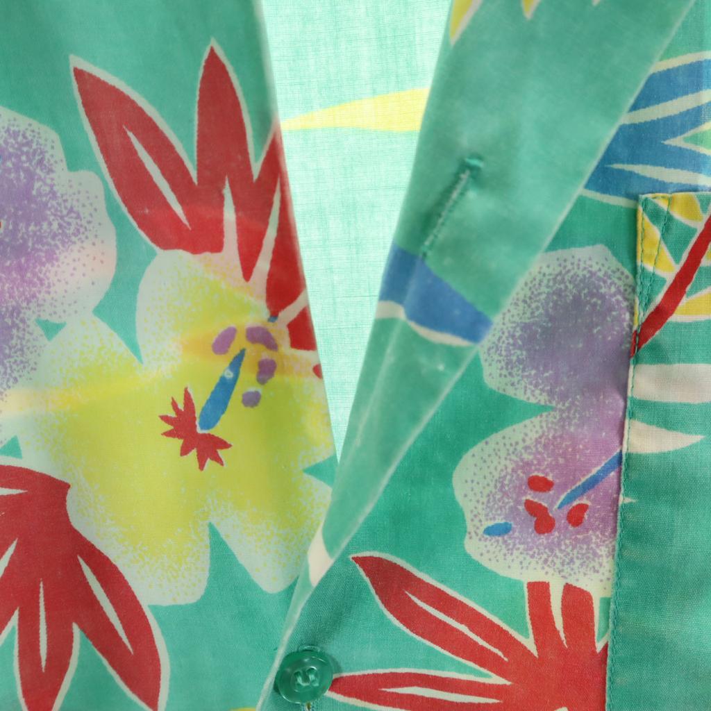 HAND OF PATERSON 90s Old Overall handle Short sleeve Aloha shirt Men's Used