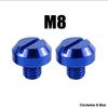 2Pcs Motorcycle M8 M10 CNC Aluminum M8 Rear View Mirror Hole Plugs Screws Rearview Mirror Anti-Rust Holder