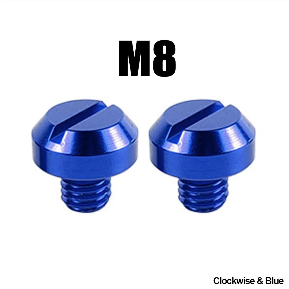 2Pcs Motorcycle M8 M10 CNC Aluminum M8 Rear View Mirror Hole Plugs Screws Rearview Mirror Anti-Rust Holder