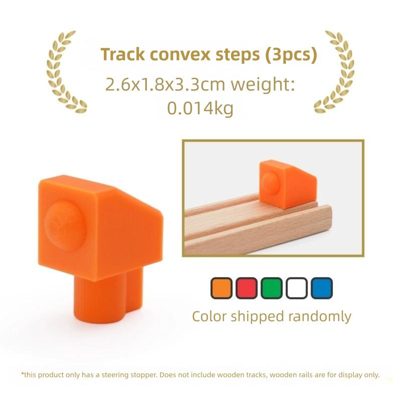Wooden Train Track Accessories All Kinds Universal Connectors Adapters Clips fit for Brand Wooden Tracks Railway Toys for Kids
