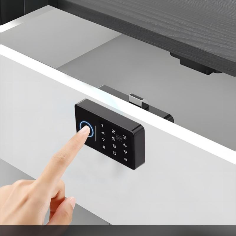 1 Stück Unterstützung Tuya App Smart Fingerabdruck Ohne Bohren Cam Lock Schrank Schloss Tür Schublade Aktenschrank Post Briefkasten Möbel Spind