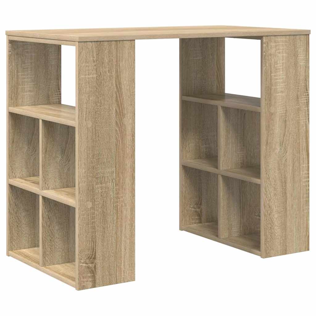 Desk in Sonoma Oak 90 x 50 x 75 cm engineered wood