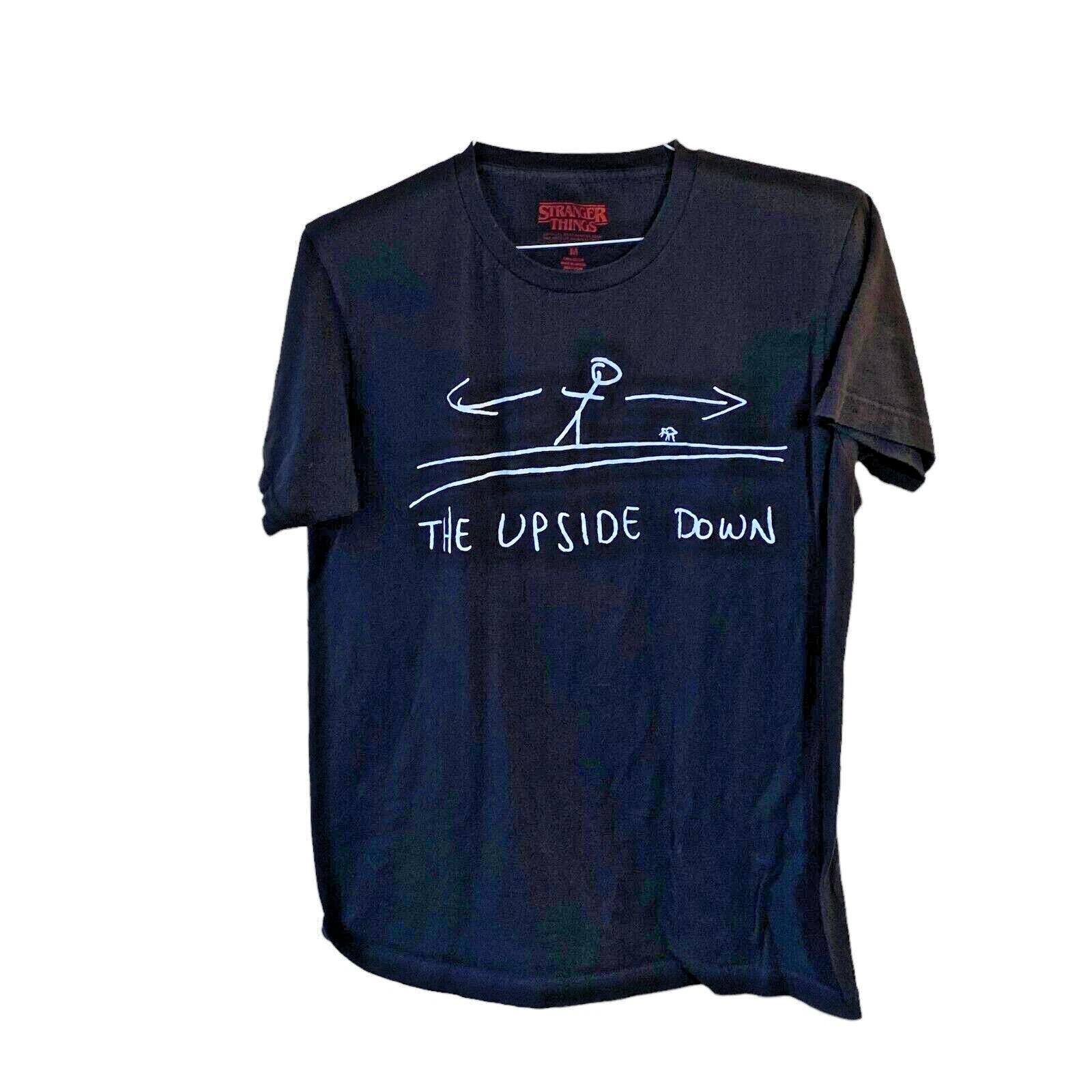 Men s Stranger Things The Upside Down Stick Figure 100% Cotton T-shirt Mens Tees Top Size M Black 2XL
