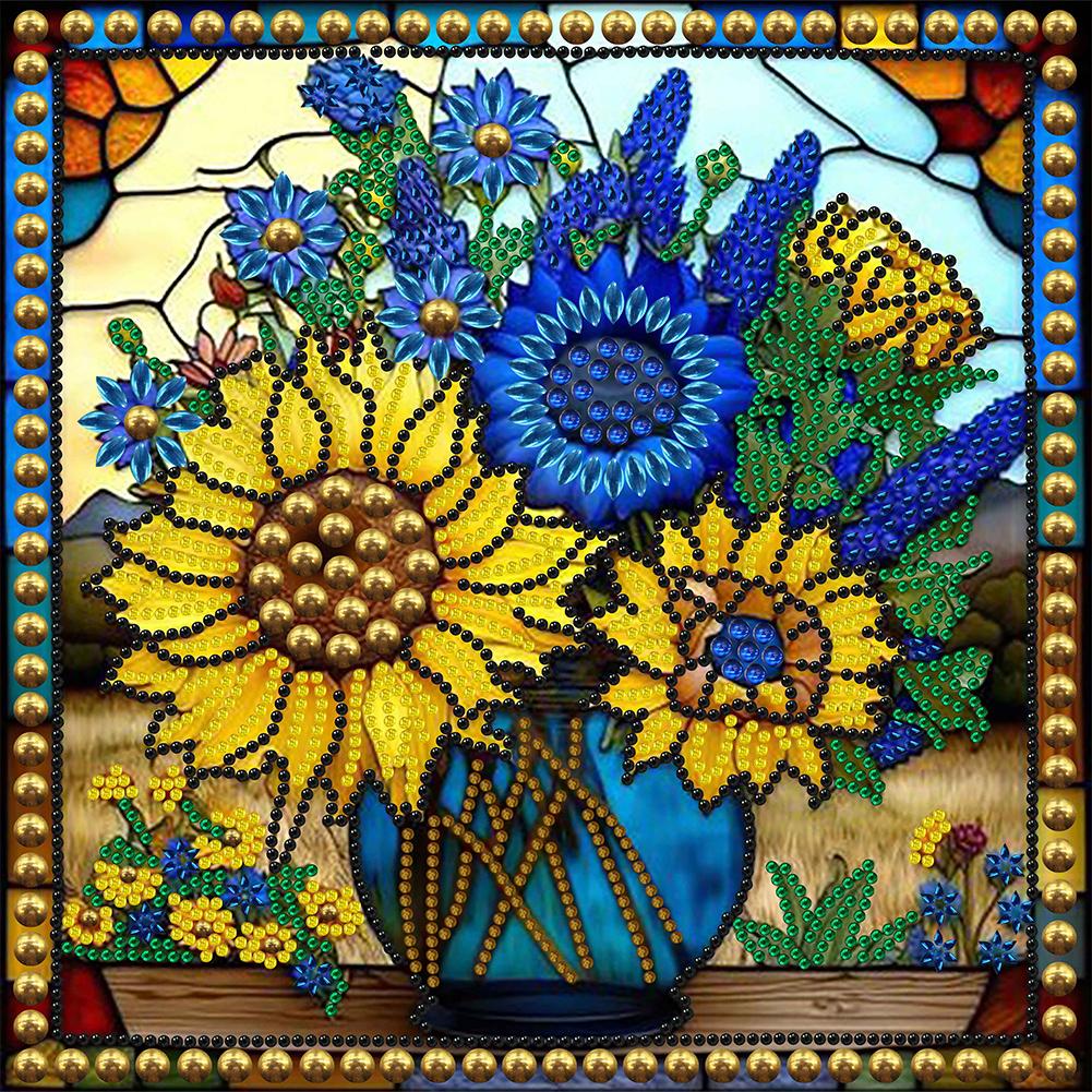 30*30cm 5D DIY Partial Special Shaped Drill Diamond Painting Wreath Kit Decoration  Drill Diamond Embroidery Crafts Wall Decor