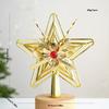 Plastic Star Topper 3D Design Star Ornament Christmas Tree Top Decor  Holiday Party