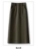 2025 High-Waisted Drapey Warm Slimming Mid-Length Straight Skirt