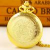 10pcs/lot Wholesale Luxury Gold Vintage Quartz Pocket Watch Pendant for Men Women Necklace Chain Clock Souvenir Gift
