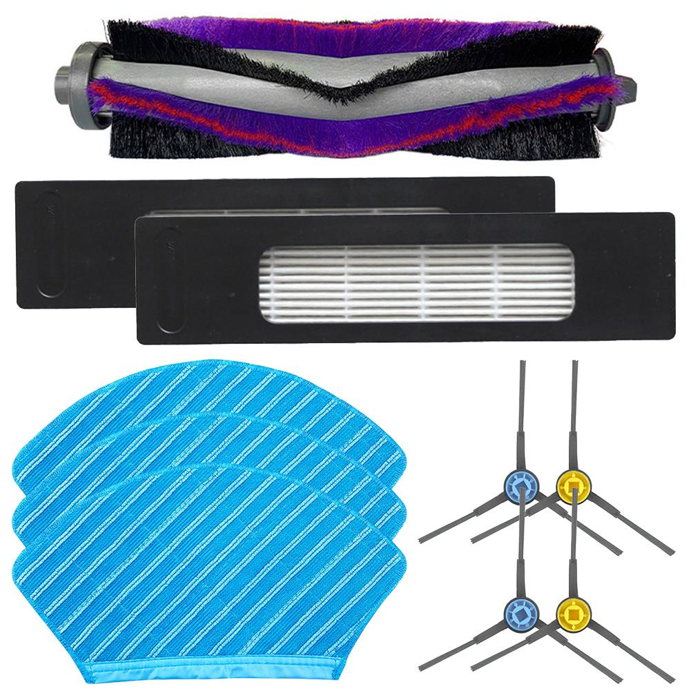 

1 Set For Eureka NER700 Main Brush Mop Cloths Side Brushes Vacuum Cleaner Accessories Cleaning Spare To Replace