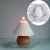 Creative Table Lamp Candle Mold DIY Geometric Lamp Shape Aromatherapy Candle Making Tool Acrylic Plastic Molds Kit Home Gift