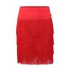 Women's Plus Size Latin Dance Costume with Tassel Skirt for Practice