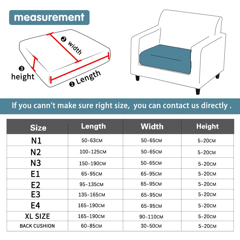 Waterproof Pu Elastic Sofa Seat Covers Loveseat Sofa Furniture Protector Slip Cover For Settee Seater Replacement Living Room
