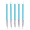 5-Piece Double-Ended Silicone Clay Tool Set - Rubber Point Pen for Polymer Clay Doll DIY