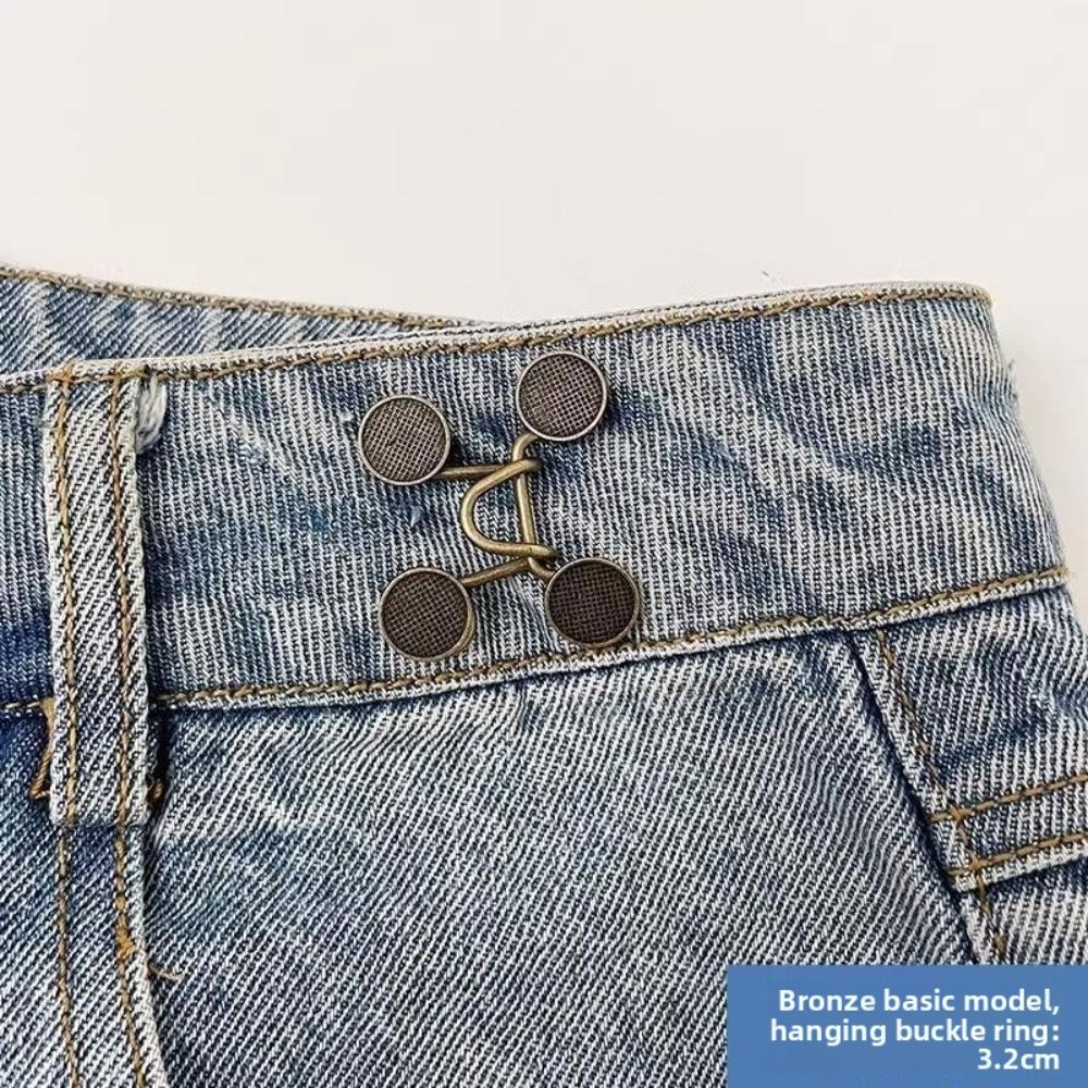 

Поясная пряжка без проколов, изменение обхвата талии, цветочная отделка, съемный регулируемый держатель для талии вместо ремня one size