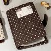 Card Pocket Polka Dot A7 Notebook Denim Fabric Stationery Album Diary Agenda Planner