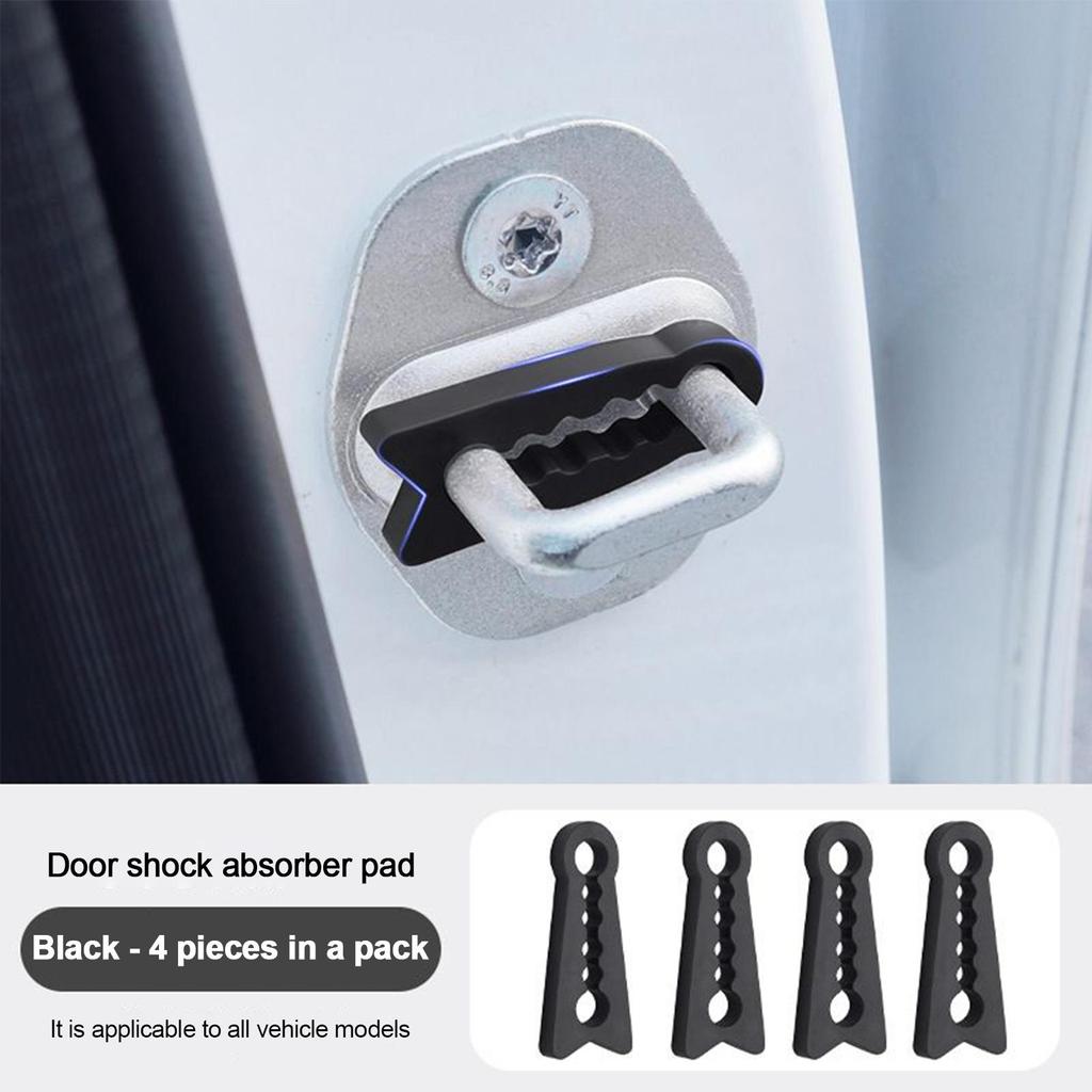 Car Door Shock Absorber 1pcs Universal Car Door Lock Damper Buffer Sillcone Deadener Seal Shock Absorber Noise Insulation
