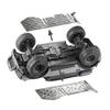 Stainless Steel Chassis Armor Protection Anti Skid Battery Protection Plate Replacemet for Traxxas TRX4 1 10 Remote Control Crawler