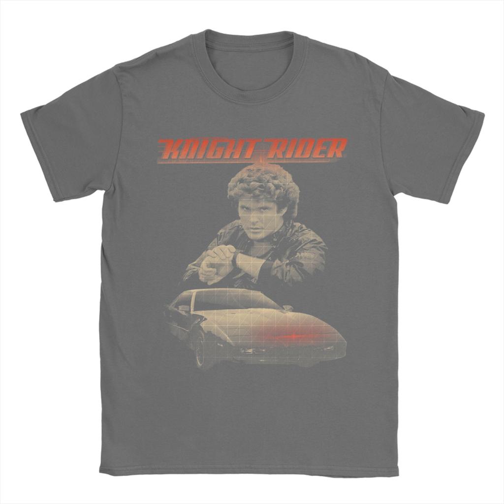 Unisexs TShirt KITT Knight Rider Vintage 100 Cotton Tee Shirt Short Sleeve T Shirts Crew Neck Tops 6XL