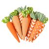 5Pcs Easter Fabric Carrot Ornaments 2026 Spring Easter Home Tray Decoration Kids Birthday Favors Gift Holiday Party Supplies