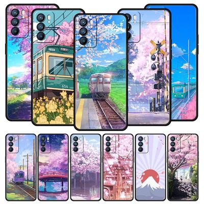 Cherry Traint Moun Fuji Case For Oppo Find X6 X5 A54 A53 A52 A9 2020 A15 A95 A17 A16 A76 A74 A57 Reno7 Reno6 Pro Plus 5G Cover