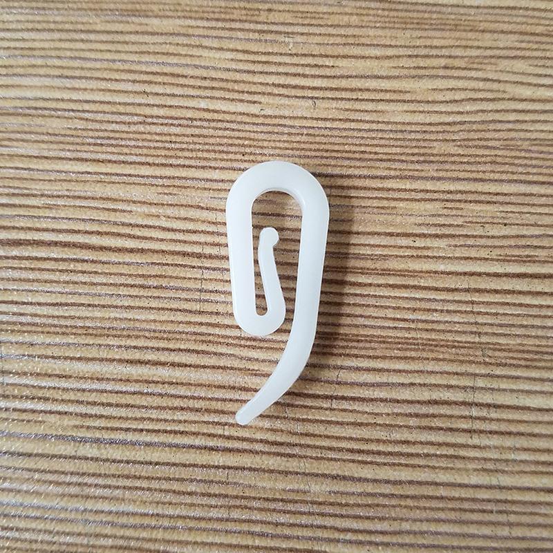 

100/200pcs Curtain Hanging Hooks Ring White Plastic Curtain Hook Window Curtain Hanger Hook Car Home Office Curtain Accessories 100pcs
