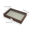 Pen Display Box Wooden Storage 12Slot for Collectors, Professionals, Desktop, Office Walnut