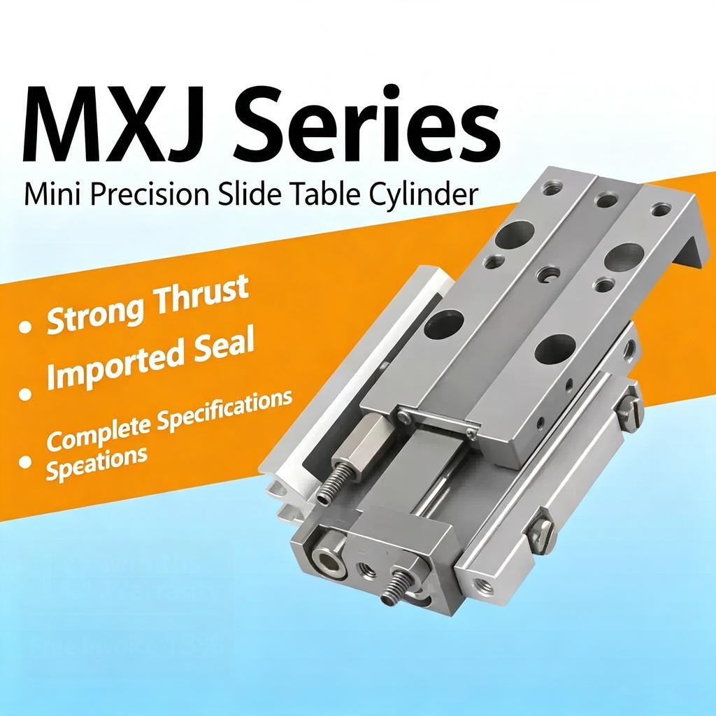 With Magnet Original MXJ Mini Single Axis Aluminum Alloy Air Sliding Table Pneumatic Cylinder MXJ4 MXJ6 MXJ8-5/10/15/2-C/CS/CT/P