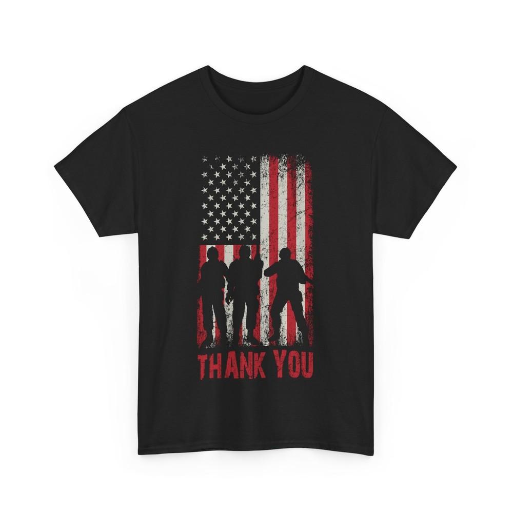 Veteran American Flag Thank You Veteran‘s Day Men Dad Vintage Shirt