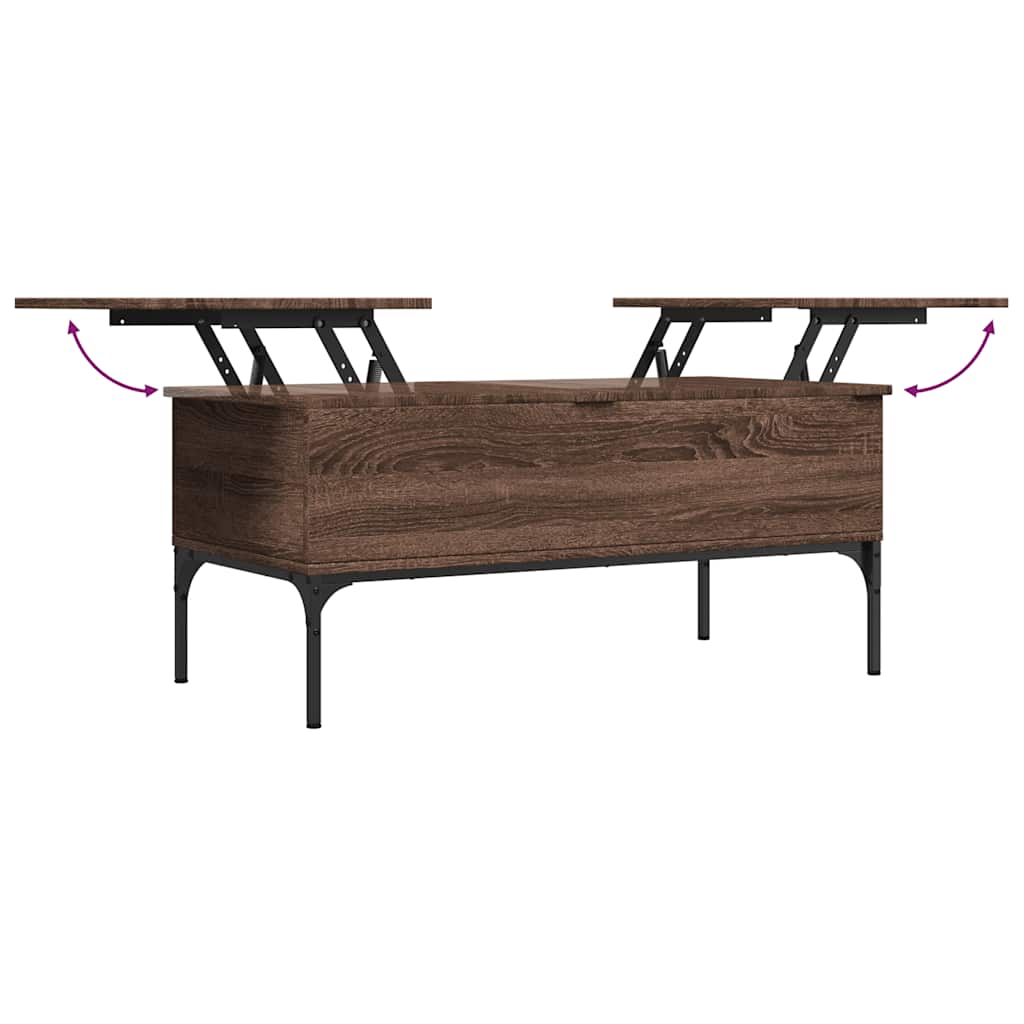 Vidaxl Coffee Table, Brown Oak, 100X50X45 Cm