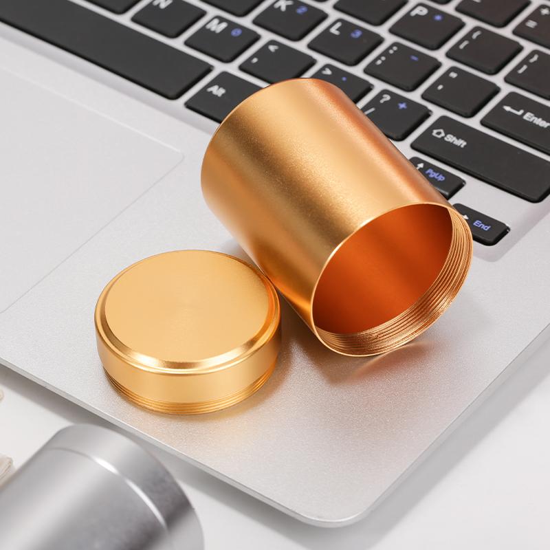 70ML Portable Mini Metal Tea Can Small Travel Sealed Storage Tank Iron Box Pure Aluminum Alloy Tea Box