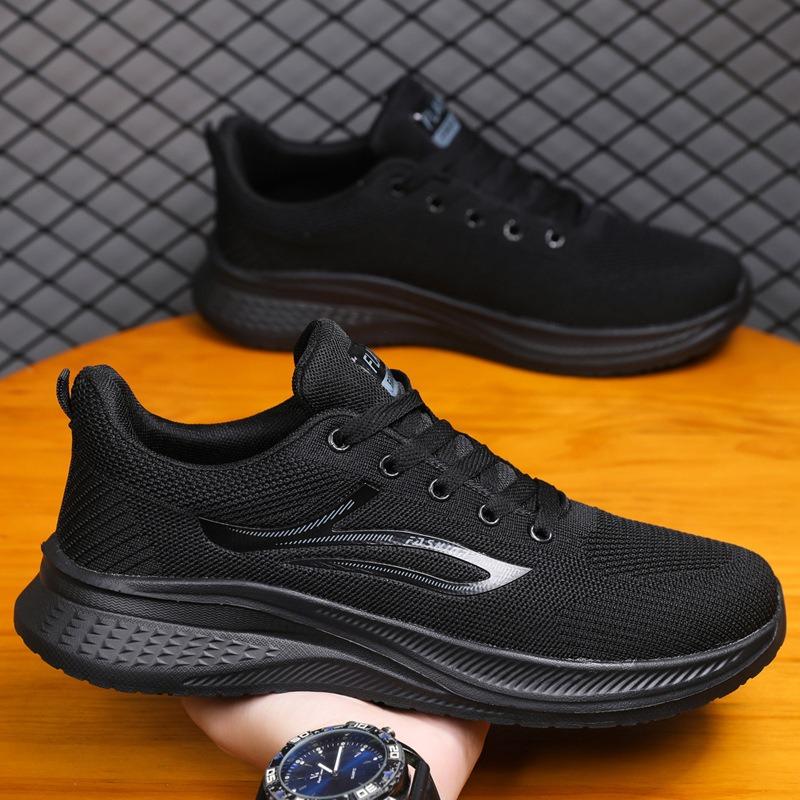 Men's Shoes Spring and Autumn New Simple Single Shoes Versatile Casual Shoes Men's Soft-soled Lightweight Running Shoes Breathable Sports Shoes