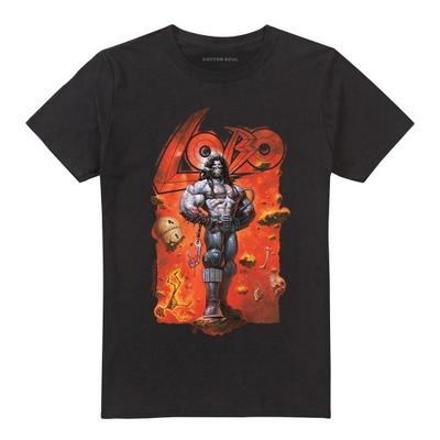 Justice League Unisex Adult Dc Lobo Unbound Bounty Hunter T-Shirt