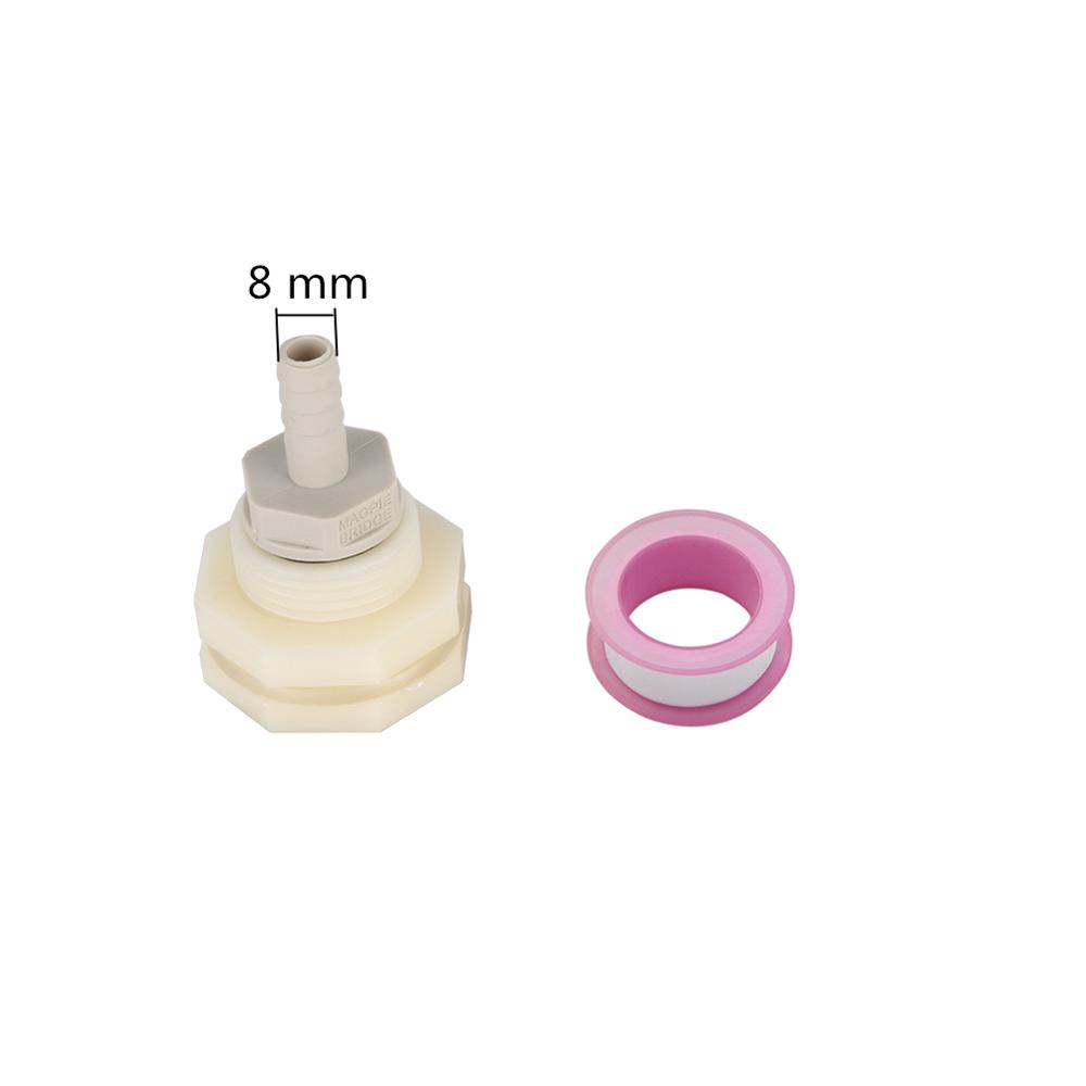 Water Tank Bulkhead Connector 8/10/12mm Barb Pipe Tail Reducing Fittings Rain Barrel Aquarium Fish Tank Water Connector