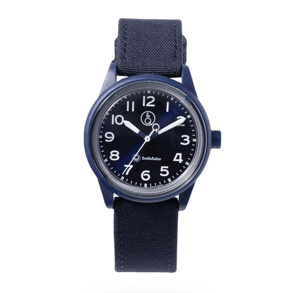 SmileSolar Smile Analog Waterproof Watch Blue Q&Q (Q&Q Solar) Solar-Powered R01A-003JK Women's